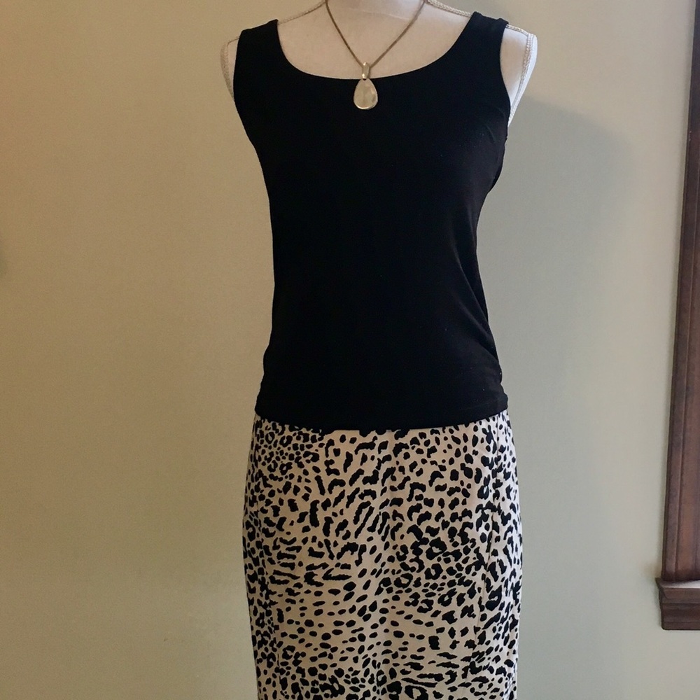 Loft Leopard Print Skirt, Sz 6P